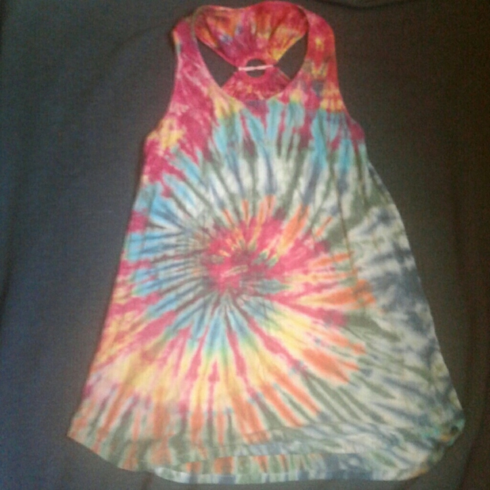 Tie-dye beach dress